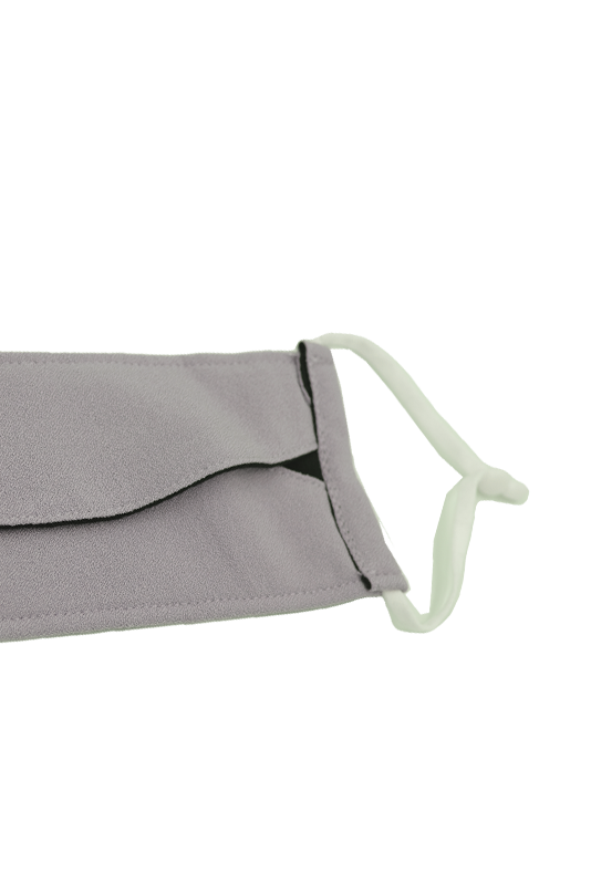 Origami Face Mask Crepe Ear Loop in Taupe Beige