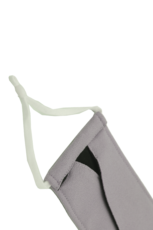 Origami Face Mask Crepe Ear Loop in Taupe Beige