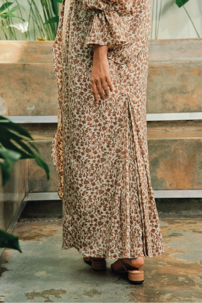 Suria Ribbon Kurung in Tofu Cream